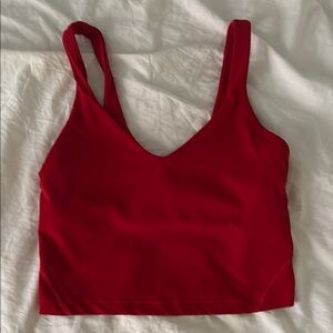 lululemon red align tank